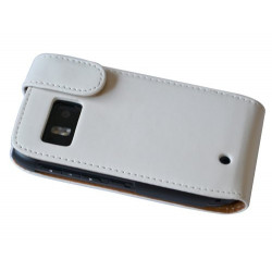 housse coque étui blanc pour Nokia E6 + film protecteur d'écran
