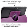 Housse Etui Diamant Universel S couleur Violet pour Tablette LENOVO Tab-7304F 7 pouces