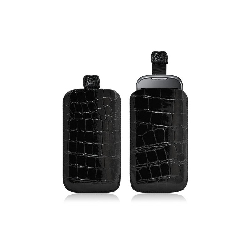 Housse coque étui pochette style croco pour Samsung Player 5 S5560
