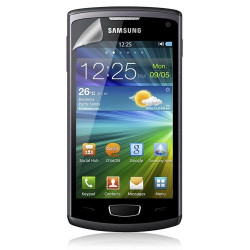 Housse coque etui pour Samsung Wave 3 couleur violet + Film protecteur