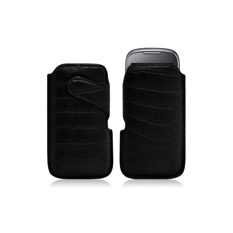 Housse coque étui pochette style croco pour Samsung Player 5 S5560