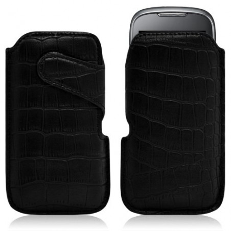 Housse coque étui pochette style croco pour Samsung Player 5 S5560