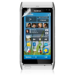 housse etui pour Nokia N8 Motif tête de mort couleur rose fuschia + film ecran