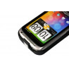 housse étui coque style crocodile noir pour HTC Desire S