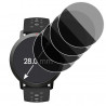Protection Anti-Espion en Verre Fléxible pour Montre Connectée Circulaire 28 mm [Pack x4]