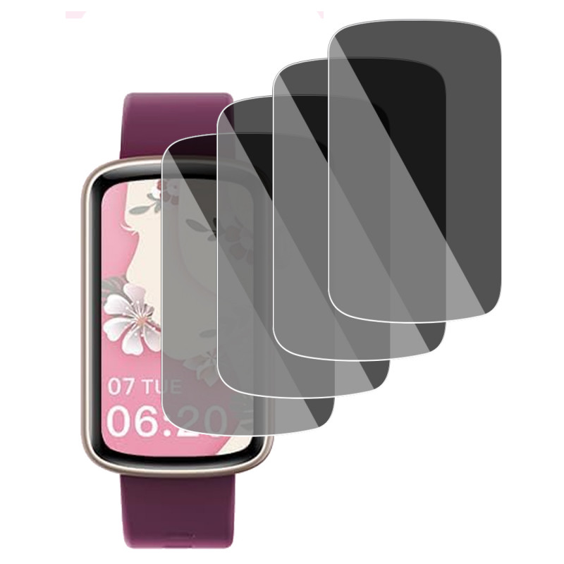 Protection Anti-Espion en Verre Fléxible pour Sanorum Montre Connectée Femme, 1.47" (Pack x4)