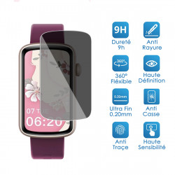 Protection Anti-Espion en Verre Fléxible pour Sanorum Montre Connectée Femme, 1.47" (Pack x4)