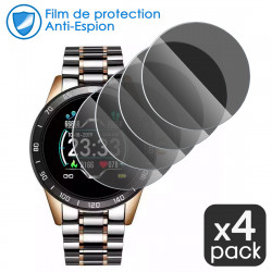 Protection Anti-Espion en Verre Fléxible pour Montre Connectée Michael Kors Femme GEN 6 (Pack x4)