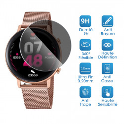 Protection Anti-Espion en Verre Fléxible pour Montre Connectée AGPTEK LW11 1,3" (Pack x4)