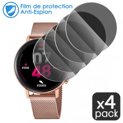Protection Anti-Espion en Verre Fléxible pour Montre Connectée Amazfit GTR Mini 1.28" (Pack x4)