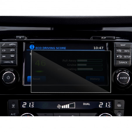 Protection Anti-Espion en Verre Flexible pour Nissan Qashqai J11 7 pouces