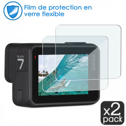 Verre Flexible Dureté 9H pour écran Caméra AKASO Brave 7 (Pack x2)