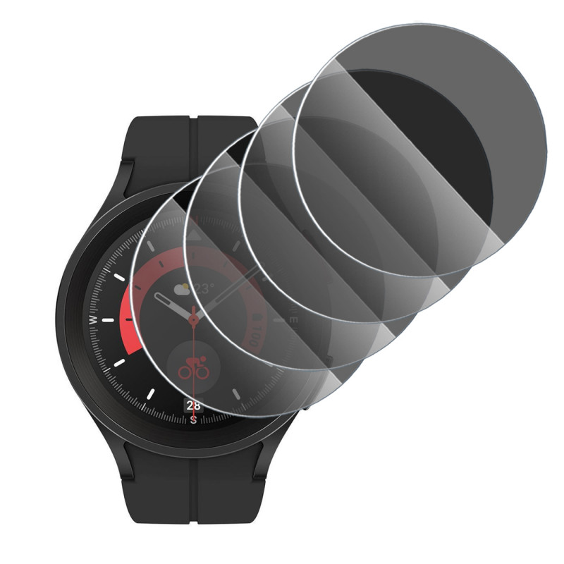 Protection Anti-Espion en Verre Flexible pour Montre Connectée Samsung Galaxy Watch 5 Pro (Pack x4)