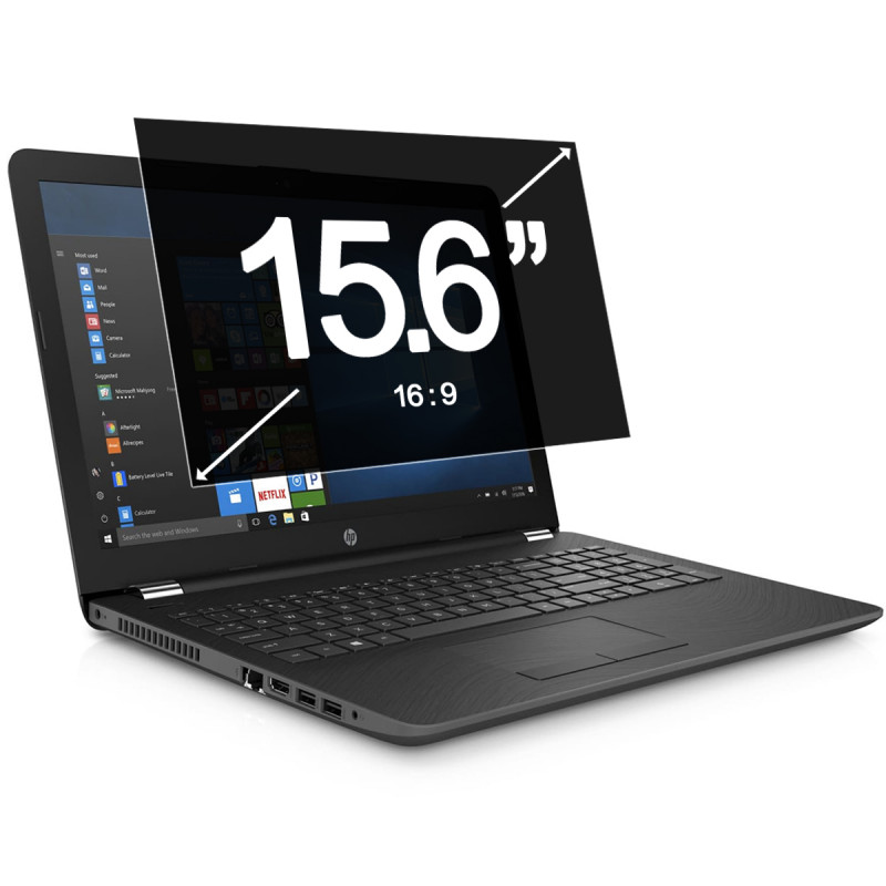 Protection écran Anti-Espion pour Ordinateur Portable 15.6 pouces (345 x 194 mm)