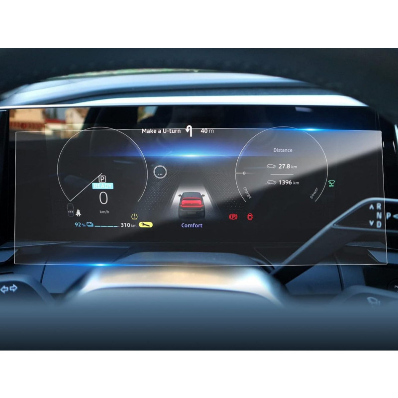 Protection d'écran en Verre Flexible pour Renault Megane / Austral E-Tech 2022 2023 2024 Digital Cockpit 12,3 pouces
