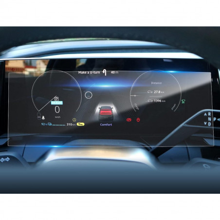 Protection d'écran en Verre Flexible pour Renault Megane / Austral E-Tech 2022 2023 2024 Digital Cockpit 12,3 pouces