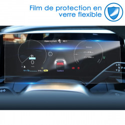 Protection d'écran en Verre Flexible pour Renault Megane / Austral E-Tech 2022 2023 2024 Digital Cockpit 12,3 pouces