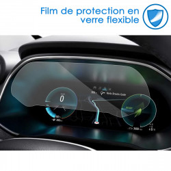 Protection d'écran en Verre Flexible pour Renault Clio 5 / Renault Zoe 2021 2022 2023 10-Inch Car LCD Instrument Display
