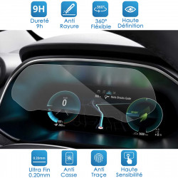 Protection d'écran en Verre Flexible pour Renault Clio 5 / Renault Zoe 2021 2022 2023 10-Inch Car LCD Instrument Display