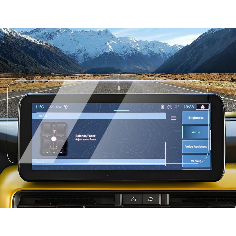 Protection d'écran en Verre Flexible pour Jeep Avenger EV Hybrid 4 x 4 2023 2024 2025 Navigation Écran 10,25 pouces