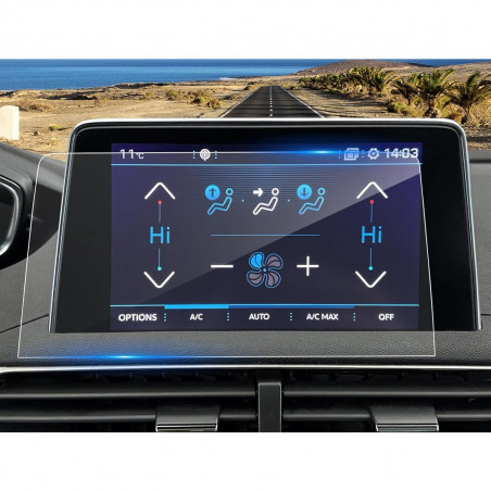 Protection d'écran en Verre Flexible pour Peugeot 3008 et 5008  (2016 2017 2018 2019 2020) Ecran Navigation 8 pouces