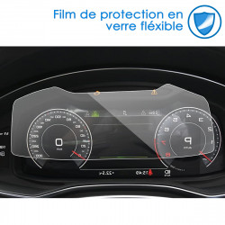Protection d'écran en Verre Flexible pour Audi A6 / A7 / Q8  (années 2019 à 2024) tableau de bord