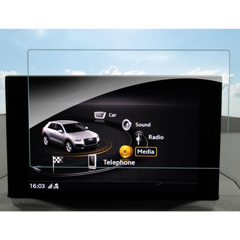 Protection d'écran en Verre Flexible pour Audi Q2 2017-2022 2023 2024 Ecran 7 pouces