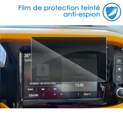 Protection Anti-Espion en Verre Flexible pour Renault Twingo 3 III 2019-2023 2024 Navigation Easy Link 7 pouces