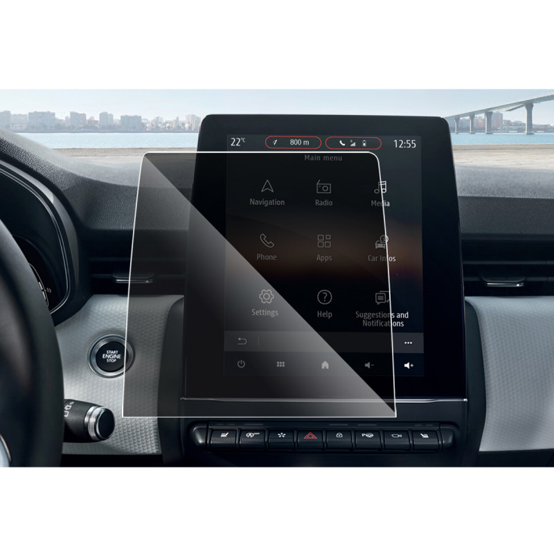 Protection Anti-Espion en Verre Flexible pour Renault Clio 5 Zoe Captur 2 2020-2024, Arkana 2021-2024 9,3 pouces