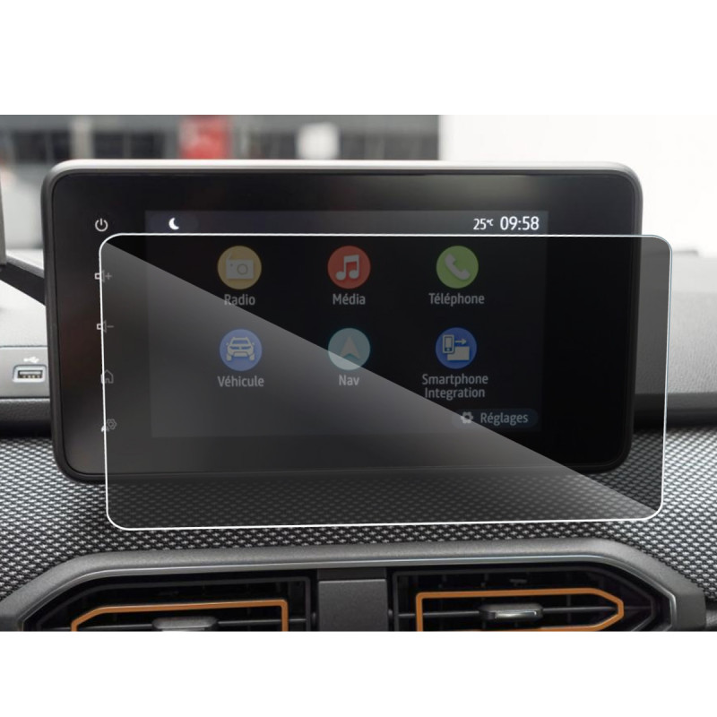 Protection Anti-Espion en Verre Flexible pour Dacia Sandero 3 / Dacia Sandero Stepway 2024 8 pouces