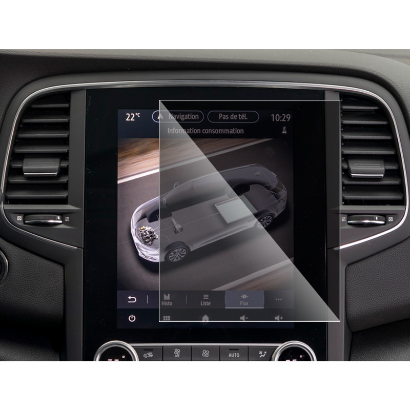 Protection Anti-Espion en Verre Flexible pour Renault Megane 4 2020-2024 9.3 pouces