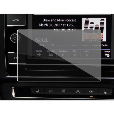 Protection Anti-Espion en Verre Flexible pour VW Golf 7 Facelift GTI GTE GTD Golf R Variant 6,5 Pouces