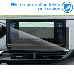 Protection Anti-Espion en Verre Flexible pour Peugeot 3008 (Active, Allure, hybride) 2021-2024 Navigation écran 10 pouces
