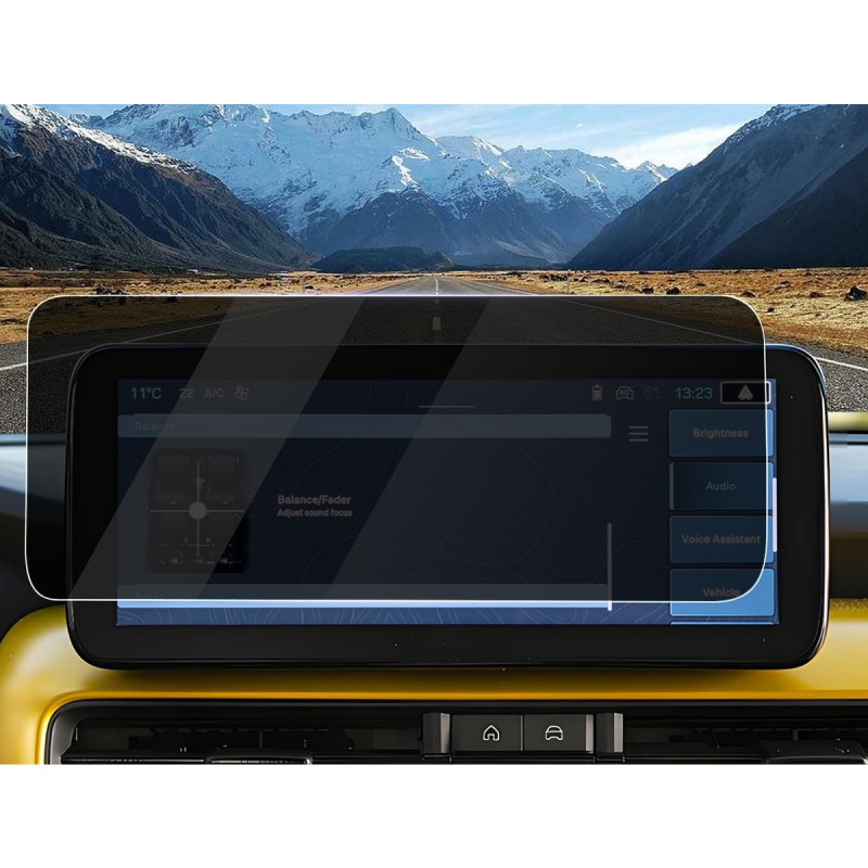 Protection Anti-Espion en Verre Flexible pour Jeep Avenger EV Hybrid 4 x 4 2023 2024 2025 Navigation Écran 10,25 pouces