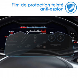 Protection Anti-Espion en Verre Flexible pour Audi A6 / A7 / Q8  (années 2019 à 2024) tableau de bord
