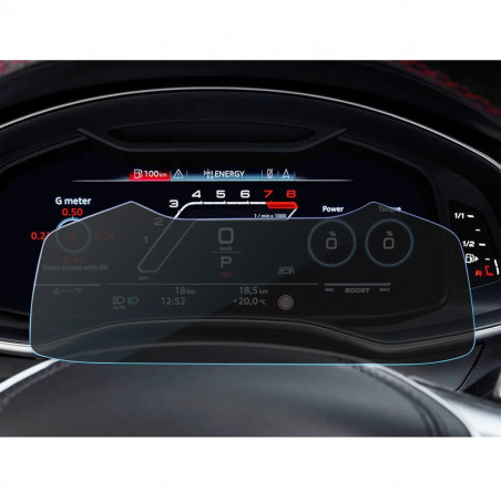 Protection Anti-Espion en Verre Flexible pour Audi A6 / A7 / Q8  (années 2019 à 2024) tableau de bord