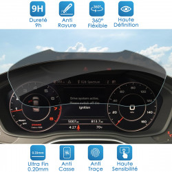 Protection Anti-Espion en Verre Flexible pour Audi A4 B9 B9.5 2017-2024/A5 F5 2017-2024 et Q5 FY Sportback 2017-2024 12,3 pouces