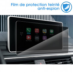 Protection Anti-Espion en Verre Flexible pour Audi A4 A5 Q5 2016-201- MMI Sat Navi (8,3 Pouces)