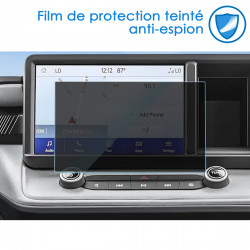 Protection Anti-Espion en Verre Flexible pour Ford F150 2021-2025 Écran tactile 12 pouces