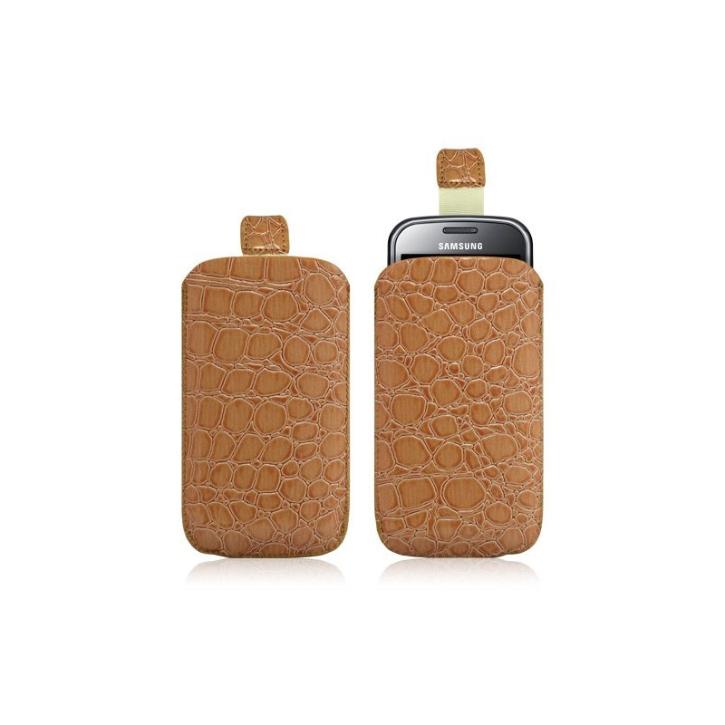 Housse coque étui pochette style croco pour Huawei Ideos U8150/G7010