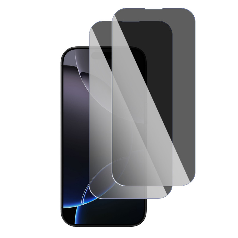 Protection Anti-Espion en Verre Flexible pour Smartphone iPhone 16 Pro Max (Pack x2)