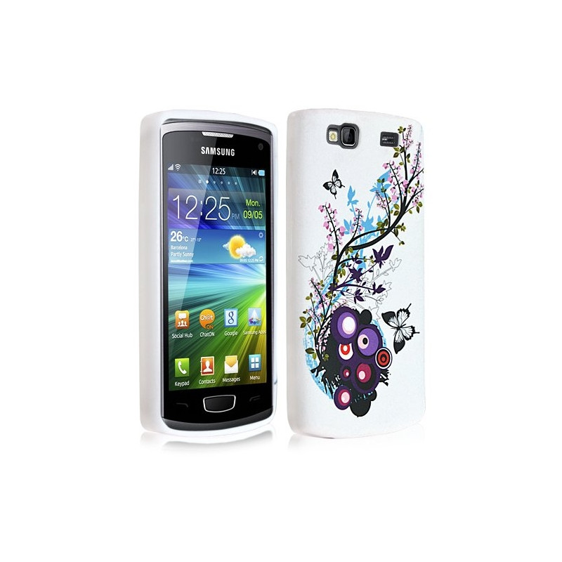Housse étui coque en gel pour Samsung Wave 3 avec motif HF01
