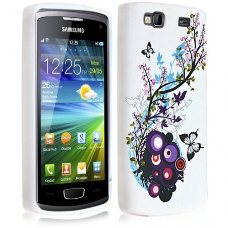 Housse étui coque en gel pour Samsung Wave 3 avec motif HF01