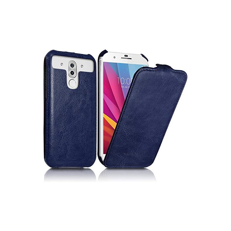 Etui à Clapet pour Smartphone EdenWood W55HD Couleur Bleu Foncé (Ref.10-C)