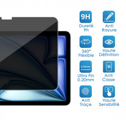 Protection Anti-Espion en Verre Flexible pour iPad (A16) 11ème Gén 11 Pouces 2025 / iPad 10ème Gén 10.9 Pouces 2022