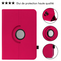 Étui de Protection Rose mode Support pour Thomson TEOX10 - 4G TABLET