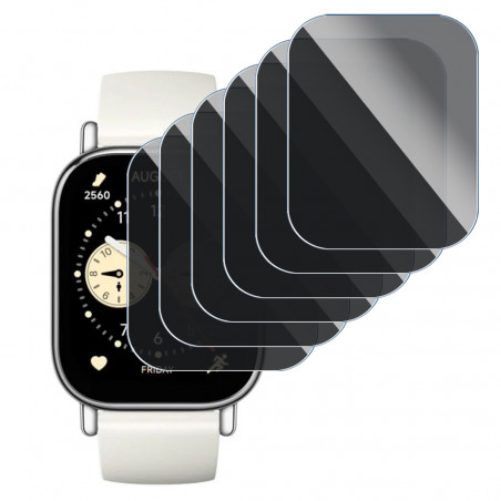 Protection Anti-Espion en Verre Flexible pour Montre Connectée Xiaomi Redmi Watch 5 Lite 1,96" (Pack x6)