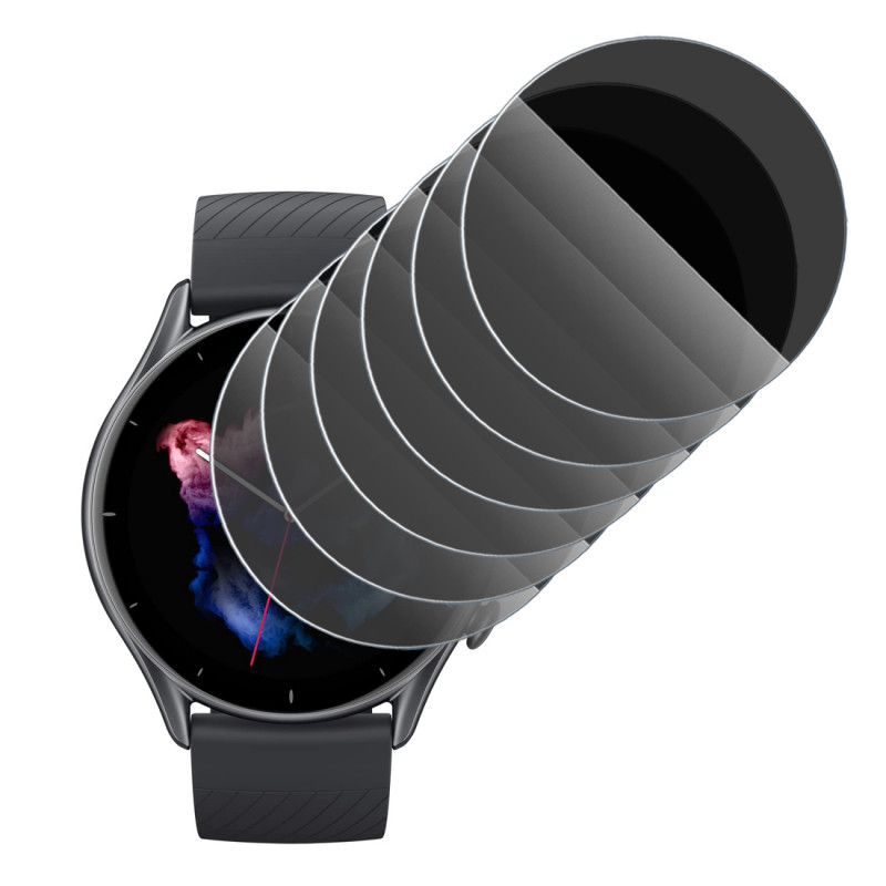 Protection Anti-Espion en Verre Flexible pour Amazfit GTR 3 Montre Connectée 1,39" (Pack x6)