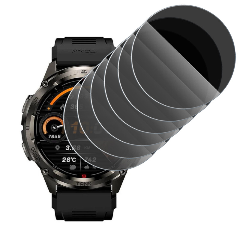 Protection Anti-Espion en Verre Flexible pour Montre Connectée KOSPET Tank T3 Ultra 2 1.43" (Pack x6)