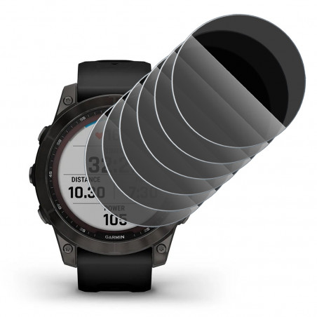 Protection Anti-Espion en Verre Flexible pour Garmin fénix 7 Pro Solar 47 mm Montre Connectée (Pack x6)